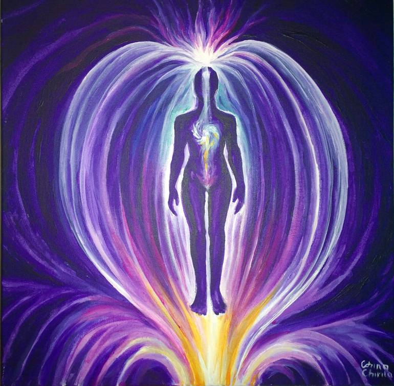 The Kundalini Human Energetic Field Painting By Corina Chirila