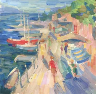 Original Yacht Paintings by Mariia Chernyshova