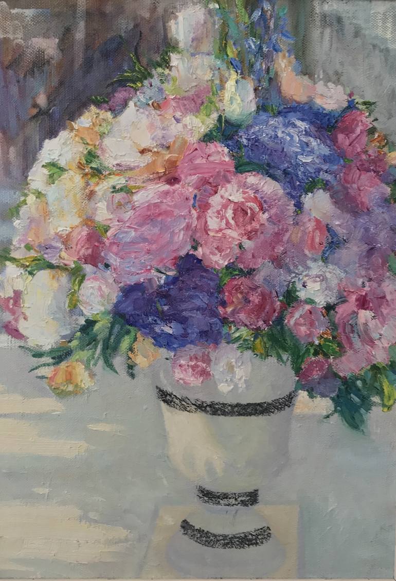 Spring flowers Painting by Nihad Aghazadeh | Saatchi Art