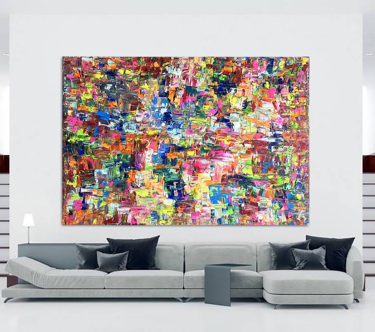 Original Pop Art Abstract Painting by Tuncay Bolat