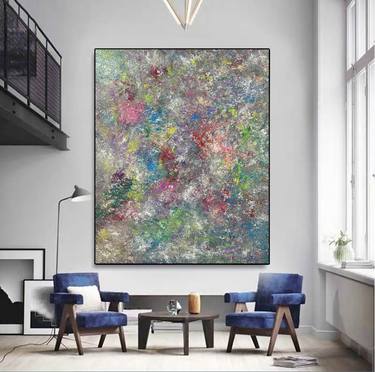Original Pop Art Abstract Painting by Tuncay Bolat