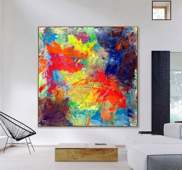 Original Abstract Expressionism Abstract Painting by Tuncay Bolat