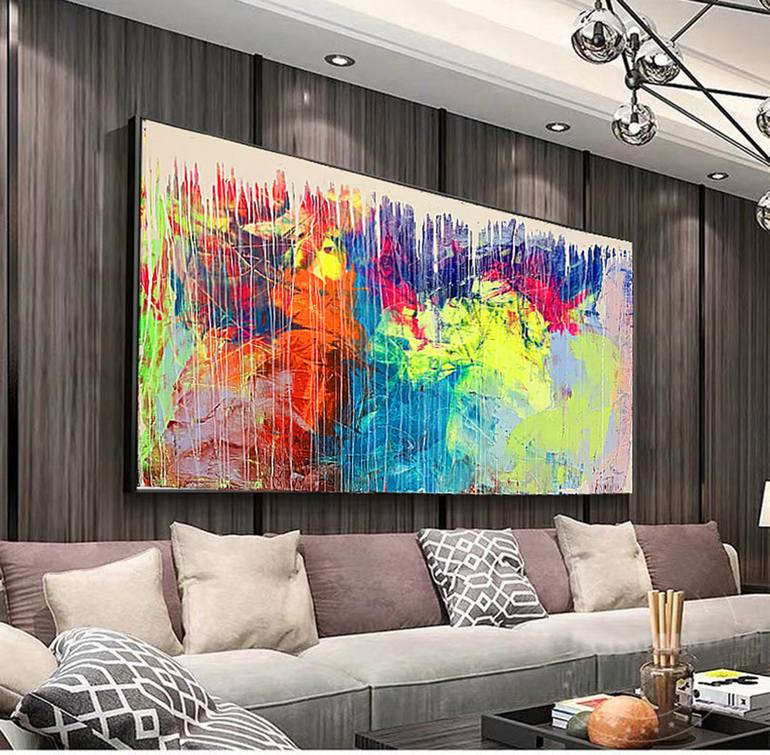 Original Abstract Expressionism Abstract Painting by Tuncay Bolat