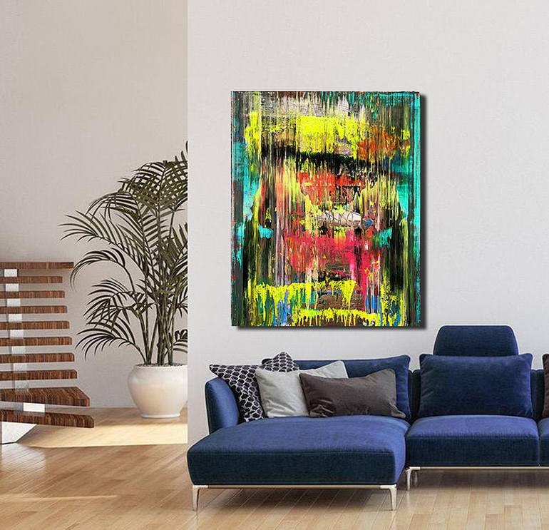 Original Abstract Expressionism Abstract Painting by Tuncay Bolat