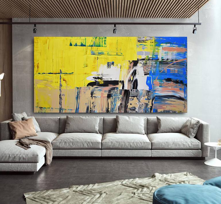 Original Pop Art Abstract Painting by Tuncay Bolat