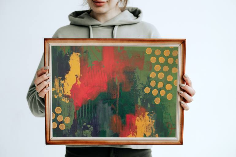 Original Abstract Expressionism Abstract Painting by Vega Vega