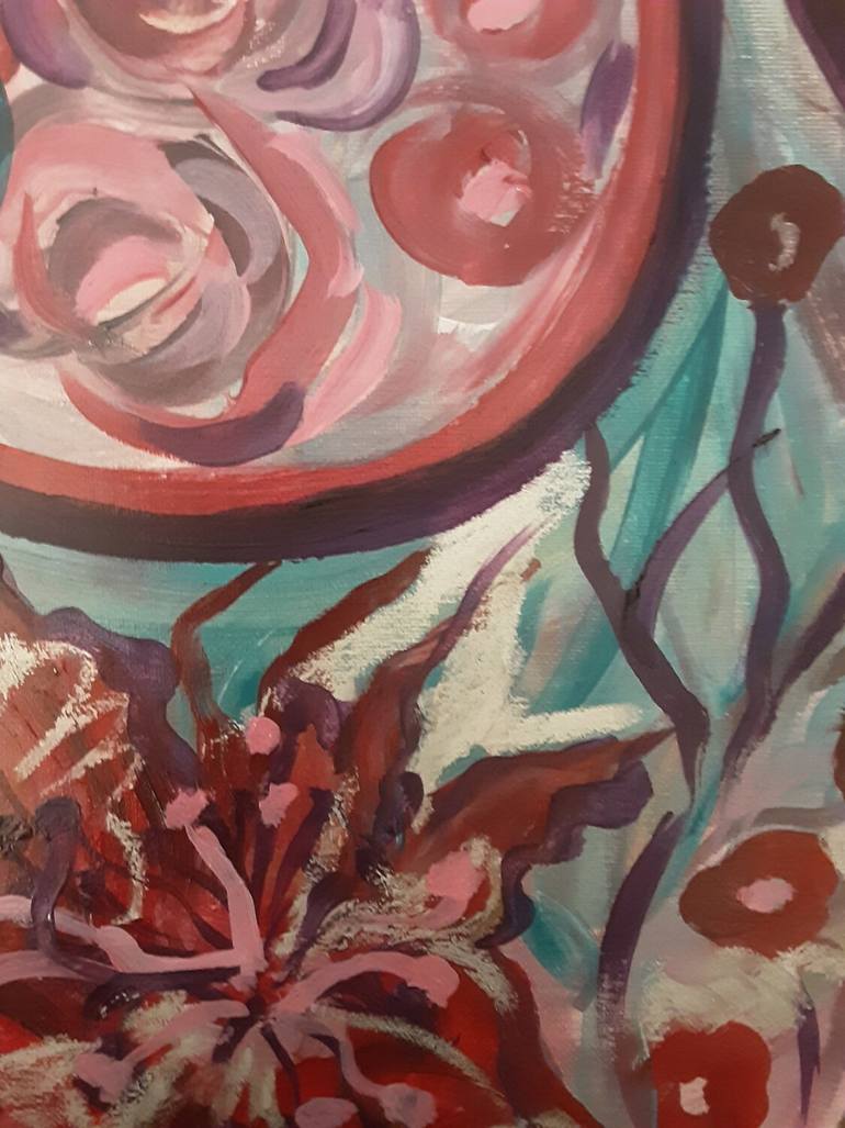 Original Figurative Women Painting by Zigou Beni