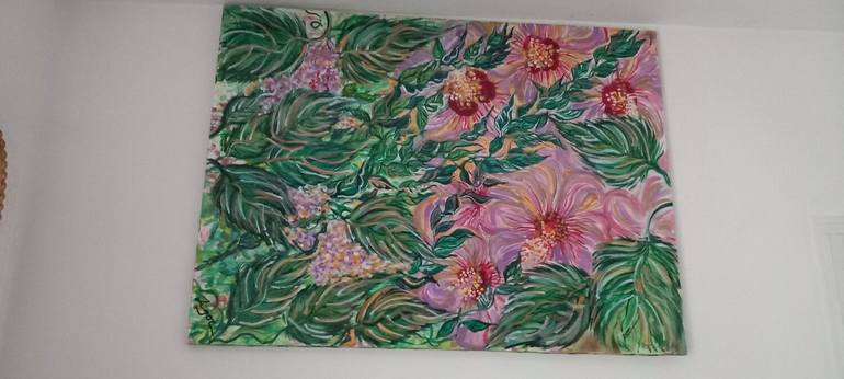 Original Contemporary Floral Painting by zigou beni