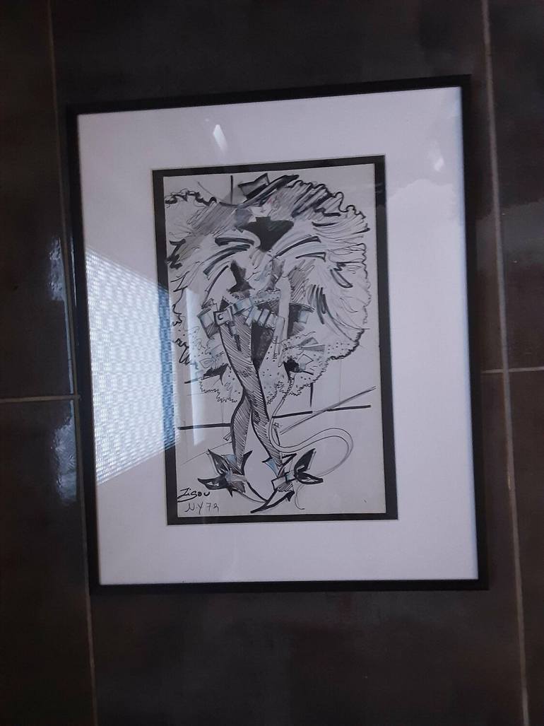 Original Figurative Women Drawing by Zigou Beni