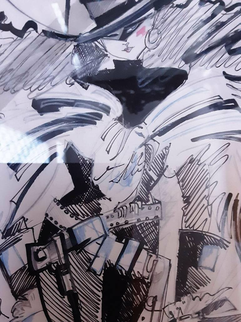 Original Figurative Women Drawing by Zigou Beni