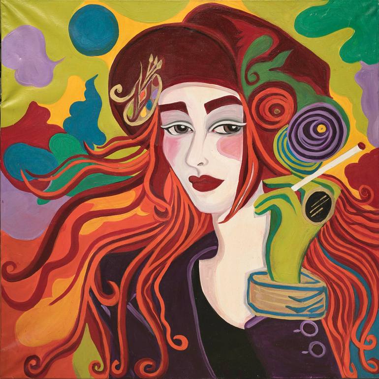 Auto portrait de l'artiste ZIGOU Painting by Zigou Beni | Saatchi