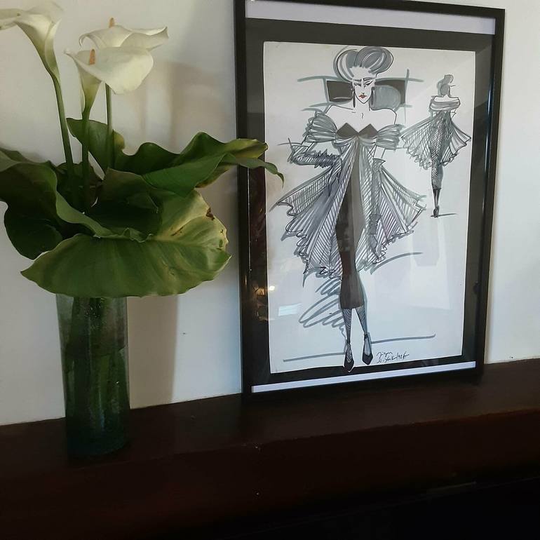 Original Illustration Fashion Drawing by zigou beni