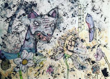 Print of Cats Paintings by Hector Marquez