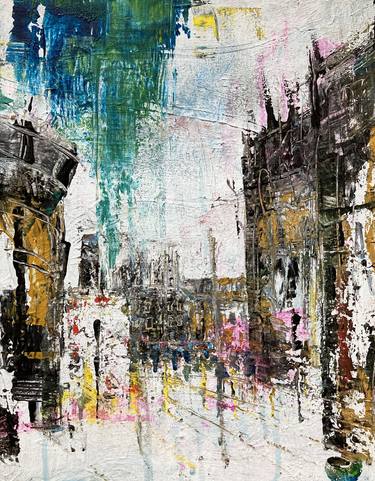 Original Abstract Architecture Paintings by Neil Whitehead