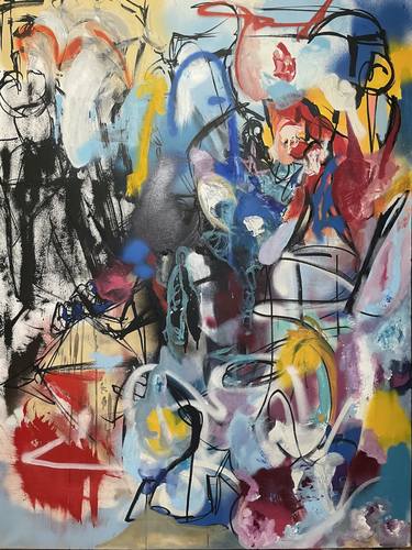 Original Abstract Expressionism Abstract Mixed Media by Kala Cullars