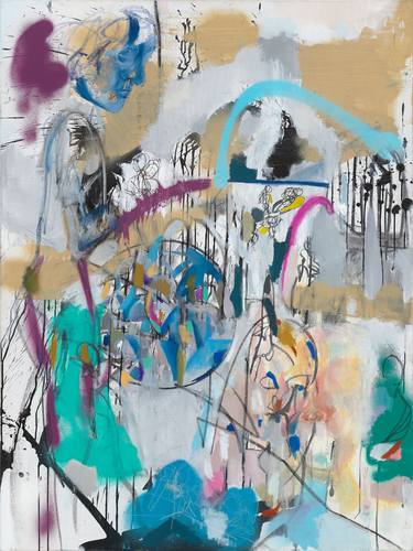 Original Abstract Expressionism Abstract Mixed Media by Kala Cullars