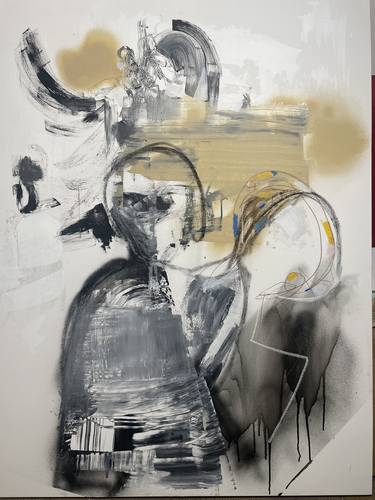 Original Abstract Expressionism Abstract Painting by Kala Cullars