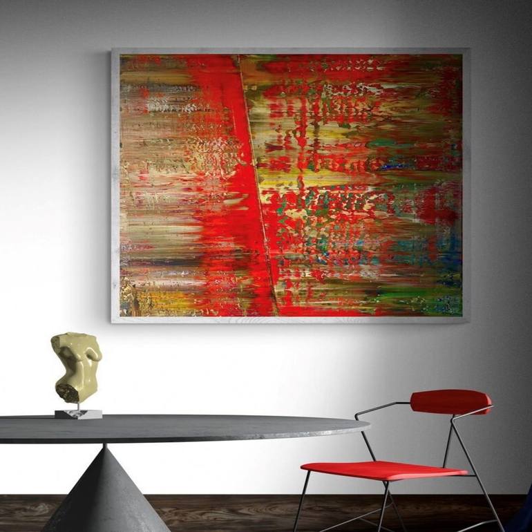 Original Abstract Expressionism Abstract Painting by Kemal Yazici