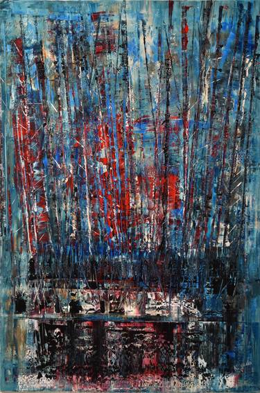 Original Abstract Expressionism Abstract Paintings by Kemal Yazici