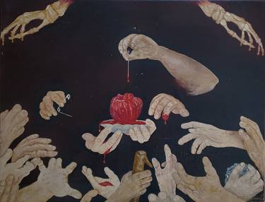 Original Mortality Painting by Ivan Krasiuk