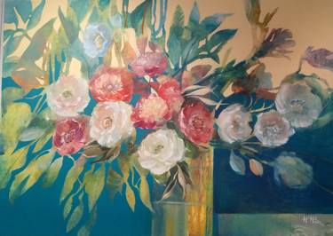 Original Floral Paintings by HELGA Hesse