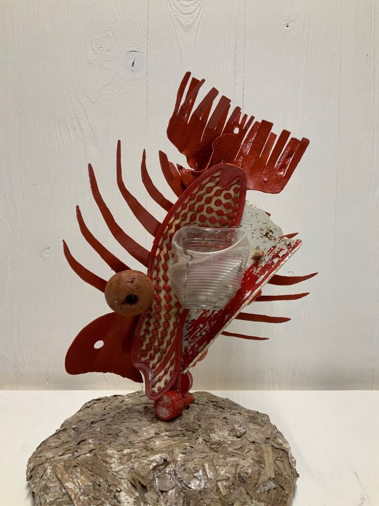 Original Abstract Expressionism Animal Sculpture by Luigi Pirastu
