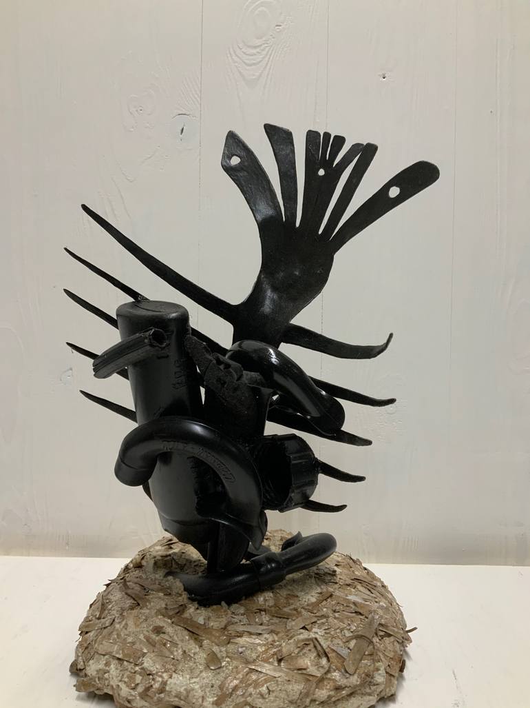 Original Abstract Expressionism Animal Sculpture by Luigi Pirastu