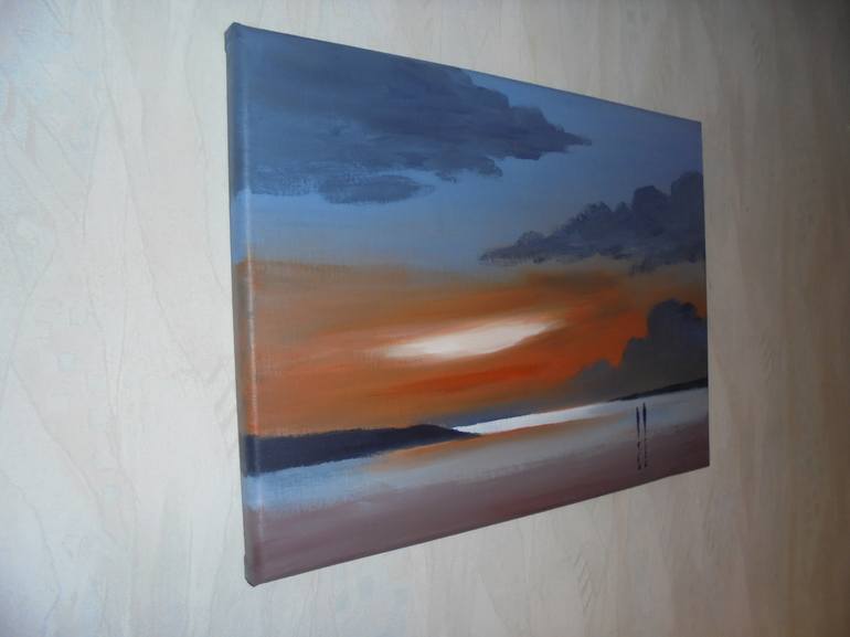 Original Abstract Seascape Painting by Steve Hawthorn