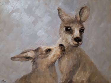 Print of Expressionism Animal Paintings by Angelia Lasnaia
