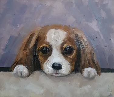 "Doggy" original oil painting thumb