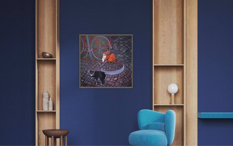 Original Figurative Animal Painting by Svetlana Catif-Filonova