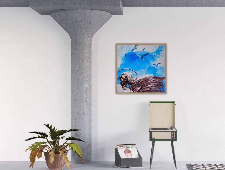 Original Art Deco Classical Mythology Painting by Svetlana Catif-Filonova