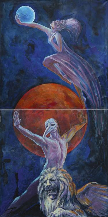 Original Figurative Fantasy Paintings by Svetlana Catif-Filonova