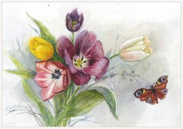 Print of Figurative Botanic Paintings by Marianna Barbarova