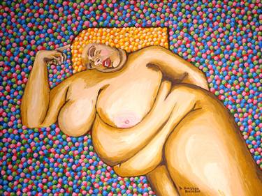 Print of Expressionism Erotic Paintings by Sashko Balabai