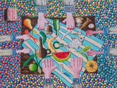 Print of Food & Drink Paintings by Sashko Balabai