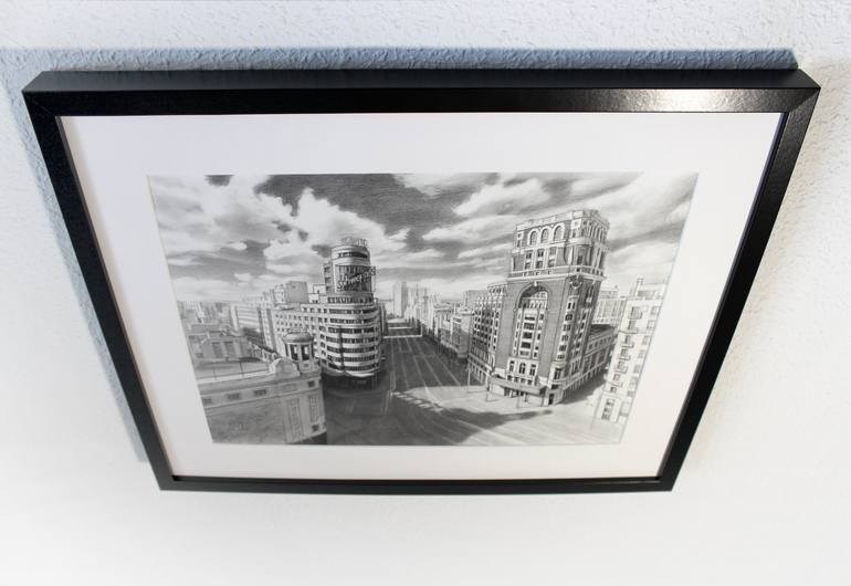 Original Black & White Landscape Drawing by Javier Ramos Julián