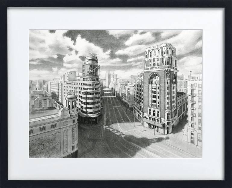 Original Black & White Landscape Drawing by Javier Ramos Julián