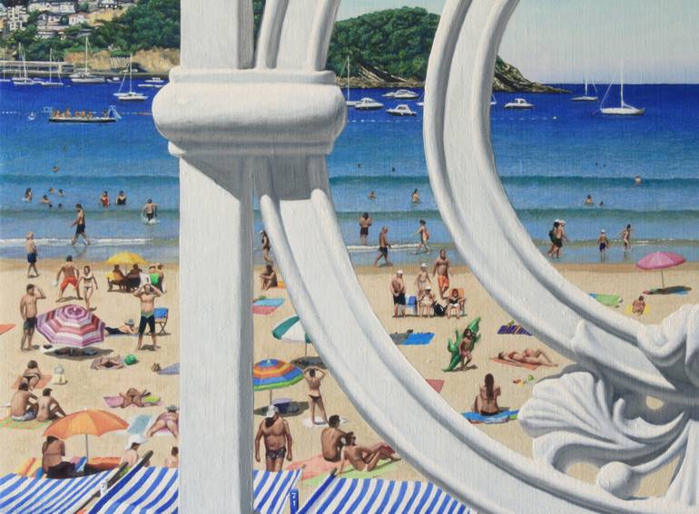 Original Beach Painting by Javier Ramos Julián