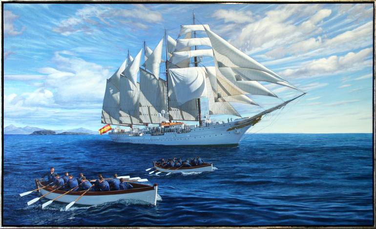 Original Boat Painting by Javier Ramos Julián
