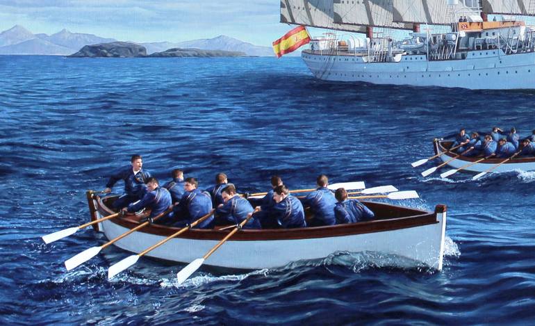 Original Figurative Boat Painting by Javier Ramos Julián