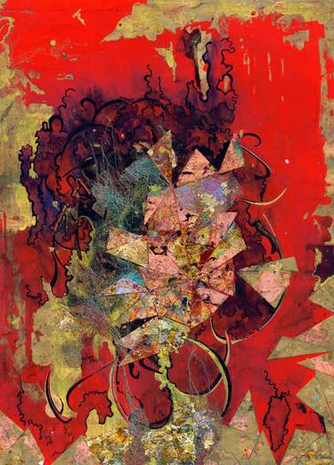 Print of Abstract Collage by Lynda R Stevens