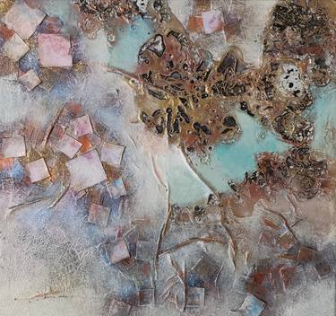 Original Abstract Collage by Lynda R Stevens