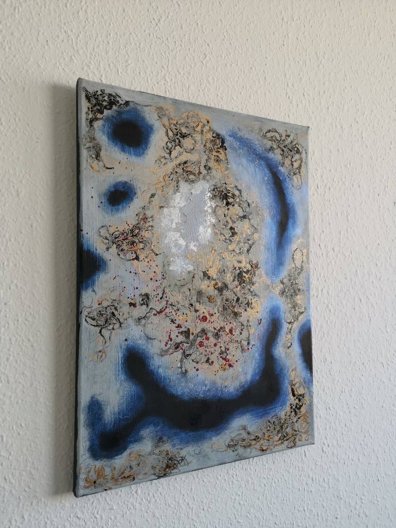 Original Abstract Expressionism Aerial Painting by Lynda R Stevens