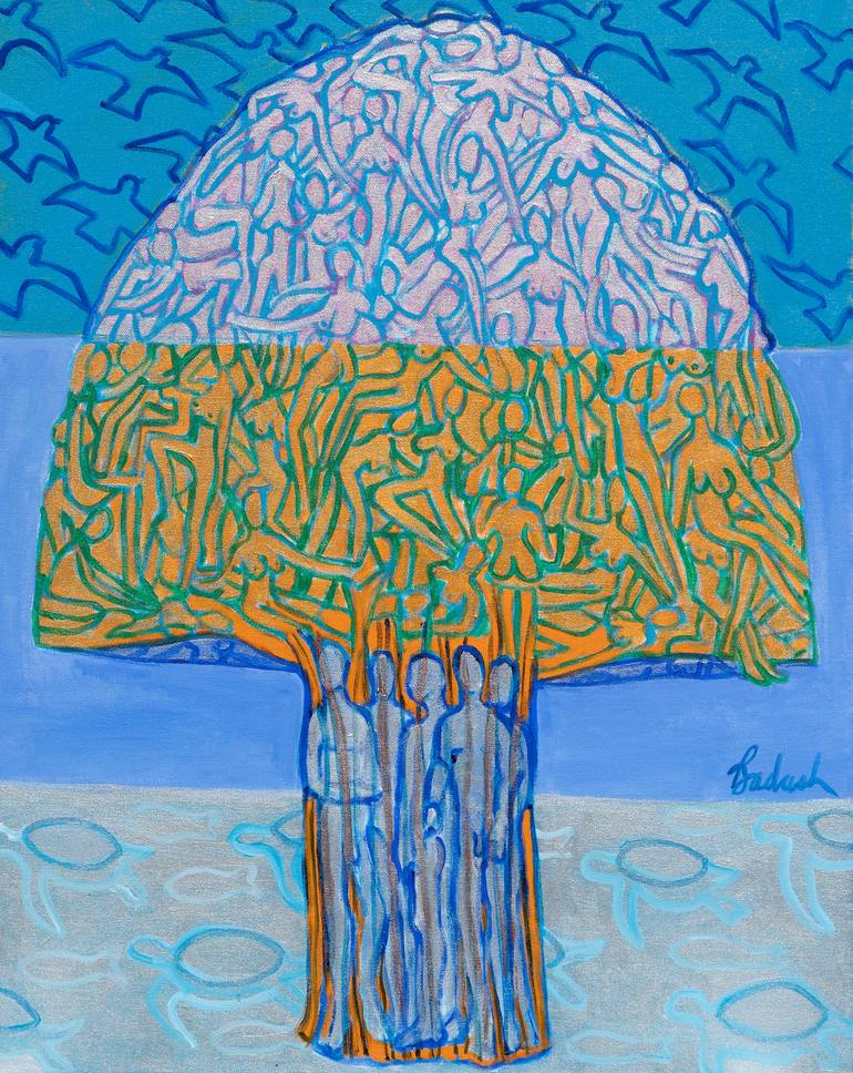 The Tree of Life Painting by Sandi Badash | Saatchi Art