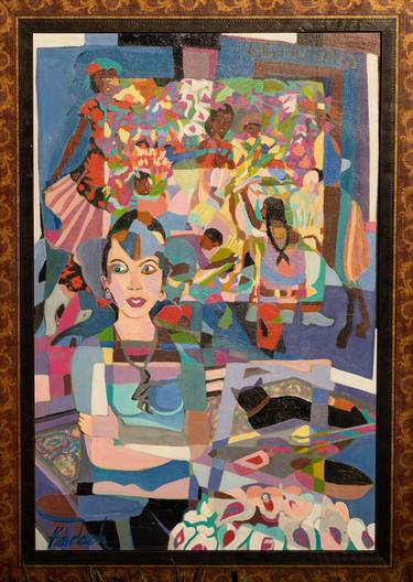 Original Cubism Celebrity Painting by Sandi Badash