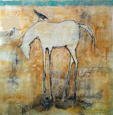 Original Abstract Expressionism Horse Painting by Patton Hunter