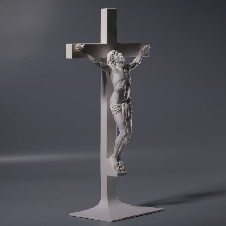 Original Figurative Religion Sculpture by E Lo