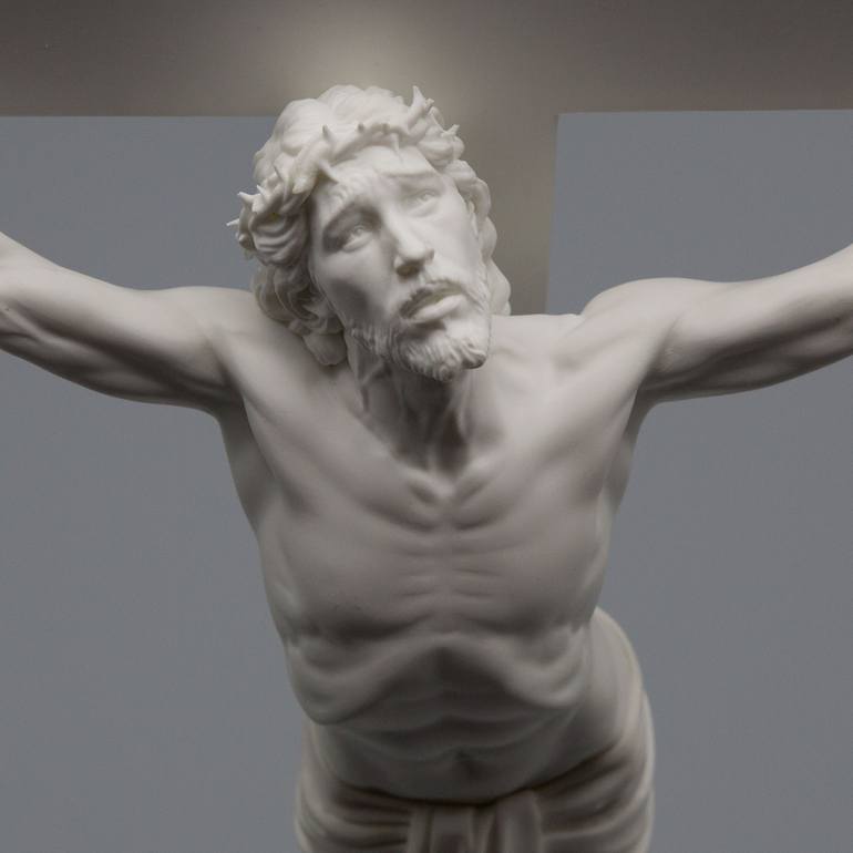 Original Figurative Religion Sculpture by E Lo