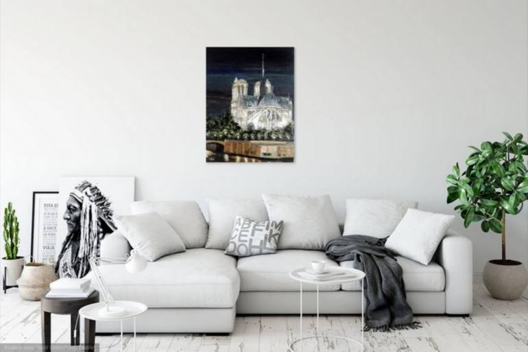 Original Cities Painting by Loyer Roger Anton